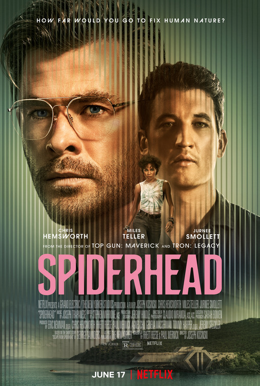 Spiderhead movie poster from Netflix